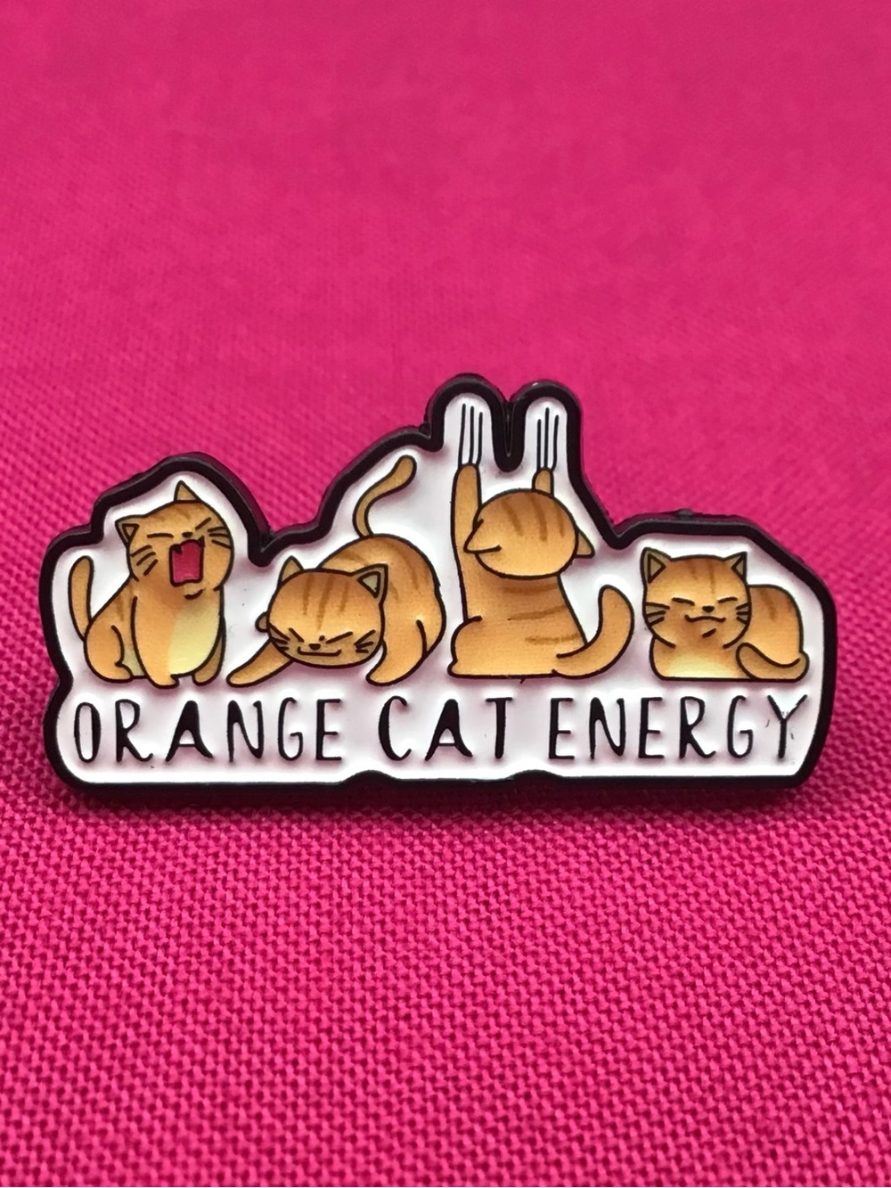 Orange Enamel Pin